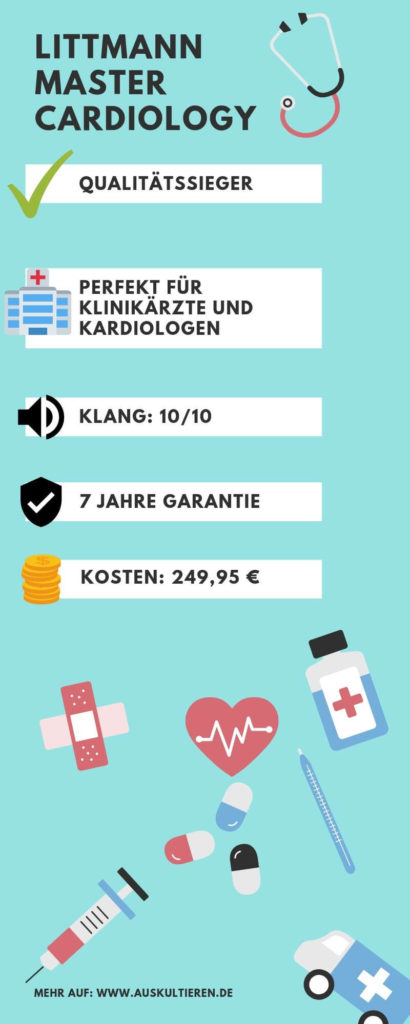 Infografik mit allen Fakten zum Littmann Master Cardiology